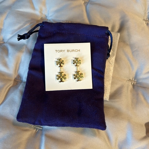 Tory Burch double logo earrings - Picture 2 of 5